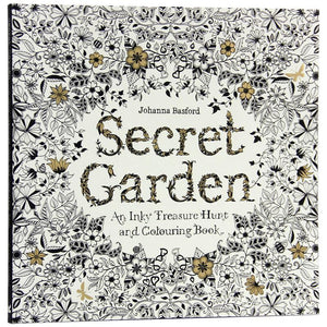 96 Pages English Secret Garden Coloring Books for Adults Kids Relieve Stress